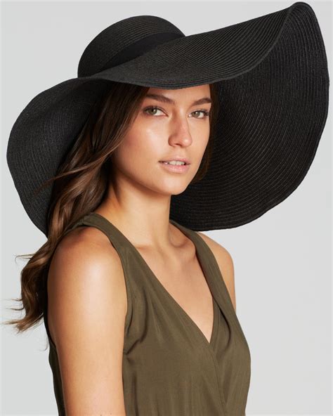 black oversized hat